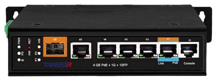 Коммутатор TRASSIR TR-NS25061S-180-4POE (D)