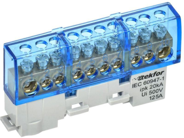 Изображение товара Шина N "ноль" IEK TF-NN20-10-KL-K07