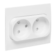 фото Розетка двухместная без заземления EKF EXR10-102-10