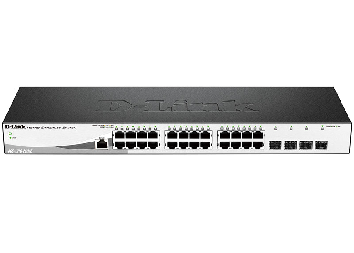 

Коммутатор D-link DGS-1210-28/ME/A2B Gigabit Smart Switch with 24 10/100/1000Base-T ports and 4 Gigabit MiniGBIC (SFP) ports, DGS-1210-28/ME/A2B