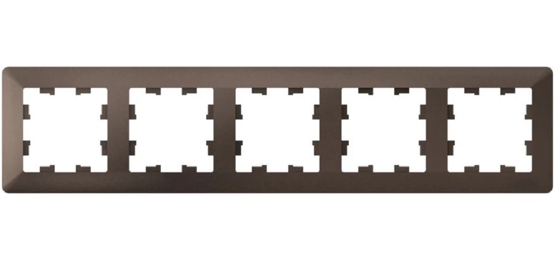 

Рамка пятерная Systeme Electric ATN220605 ATLASDESIGN AIR МОККО/дымчатый черный, ATN220605