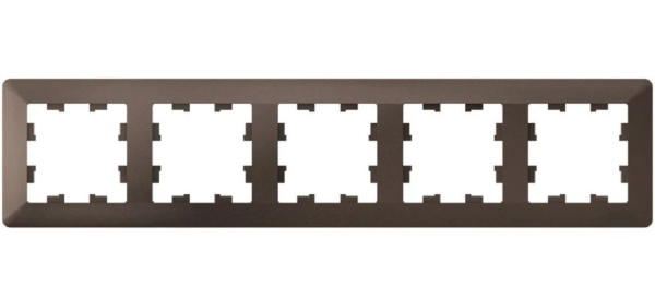 Изображение товара Рамка пятерная Systeme Electric ATN220605 ATLASDESIGN AIR МОККО/дымчатый черный