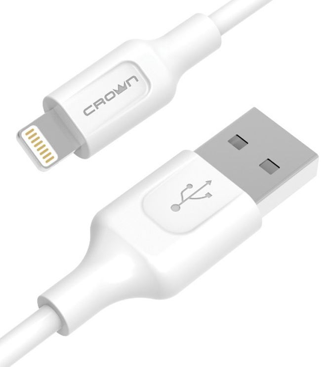 

Кабель Crown CMCU-004L CM000003788 USB - Lightning white, CMCU-004L