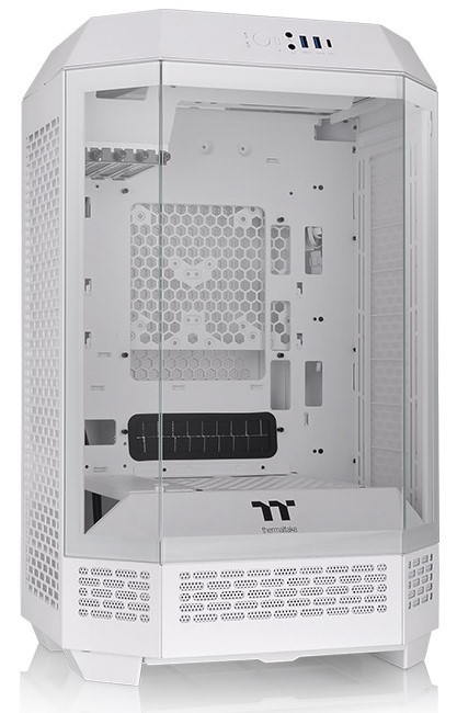 

Корпус mATX Thermaltake The Tower 300 Snow Micro CA-1Y4-00S6WN-00 белый, без БП, боковая панель из закаленного стекла, USB Type-C, 2*USB 3.0, audio, The Tower 300 Snow Micro