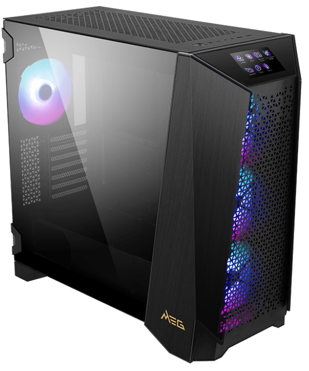 

Корпус eATX MSI MEG PROSPECT 700R 306-7G15R21-W57 черный, без БП, окно из закаленного стекла, USB Type-C, 2*USB 3.2, audio, MEG PROSPECT 700R