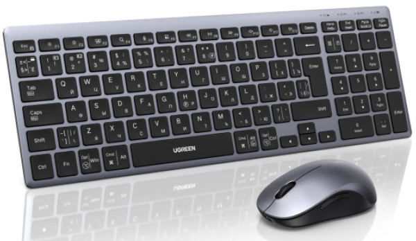 Изображение товара Беспроводной комплект клавиатура и мышь UGreen MK552 Bluetooth 2.4 ГГц