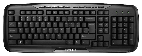 

Клавиатура Delux K6200 черная, Slim, MM, USB, K6200