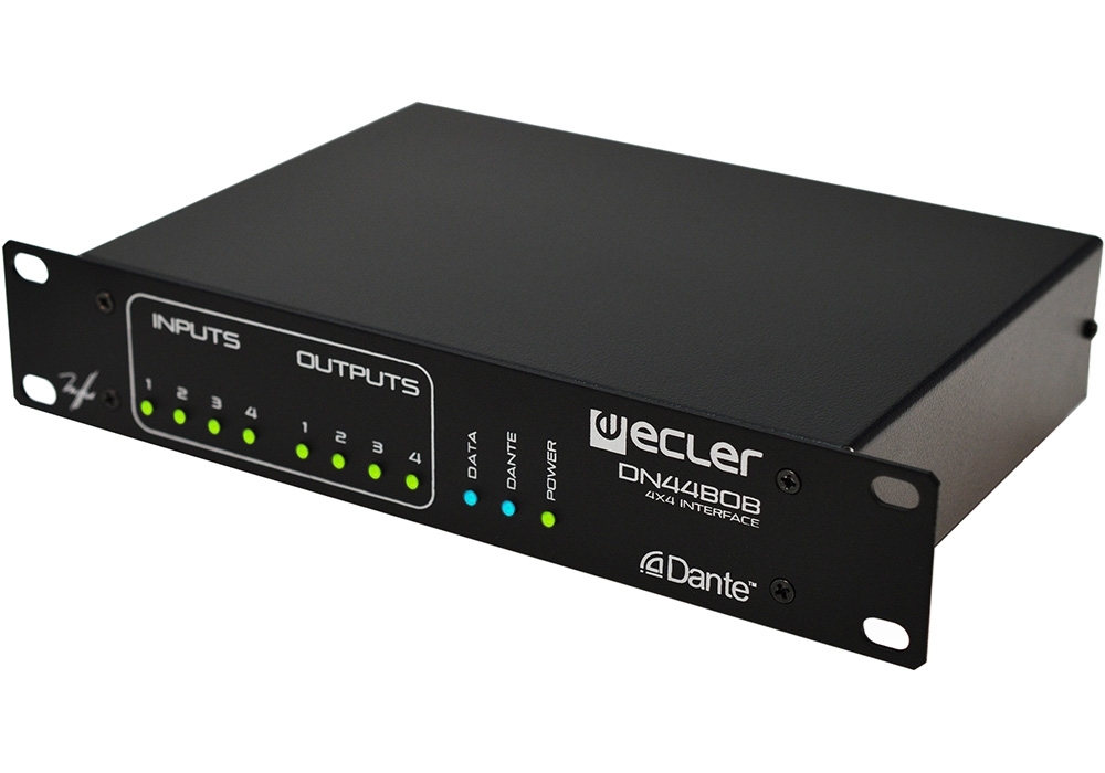 

Матрица Ecler DN44BOB цифровая аудиосигналов, транскодер аналоговых аудиосигналов и сигналов интерфейса Dante, DN44BOB