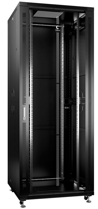 

Шкаф напольный 19", 42U Cabeus SH-05C-42U80/80-BK телекоммуникационный 800x800x2055mm (ШхГхВ) передняя стеклянная и задняя сплошная металлическая двер, SH-05C-42U80/80-BK