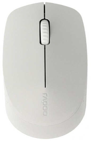 Изображение товара Беспроводная оптическая мышь Rapoo M100 с тихими кнопками серого цвета