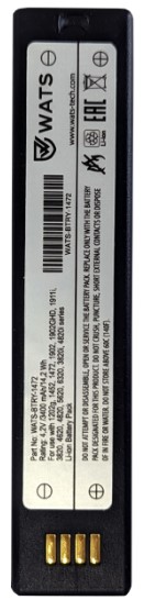 

Аккумулятор Honeywell WATS-BTRY-1472 ASSY: аккумулятор Li-ION 4.2V/3400mAh/14.2Wh для 1202/1452/1472/1902/1911/3820/4620/5620/6320/3820i/4820i, WATS-BTRY-1472