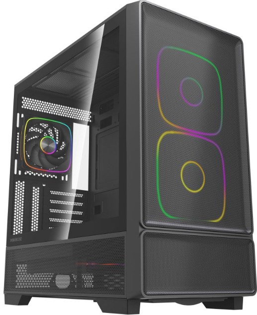 

Корпус ATX Powercase AX5 CJXA-A5 без БП, черный, боковая панель из закалённого стекла, 2*USB 3.0, USB Type-C, AX5