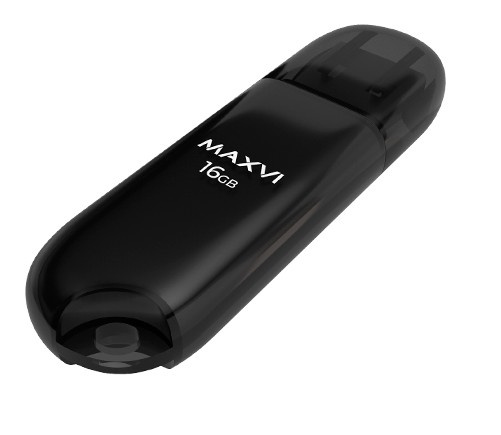Изображение товара Флеш-накопитель USB 2.0 MAXVI P1 16 ГБ черный для хранения данных