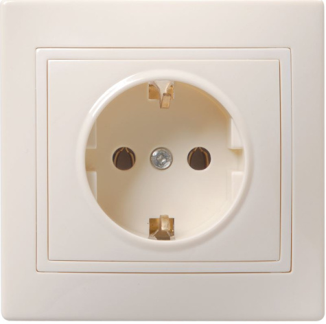 Изображение товара Розетка с заземлением IEK ERK11-K33-16-K для безопасной электропроводки