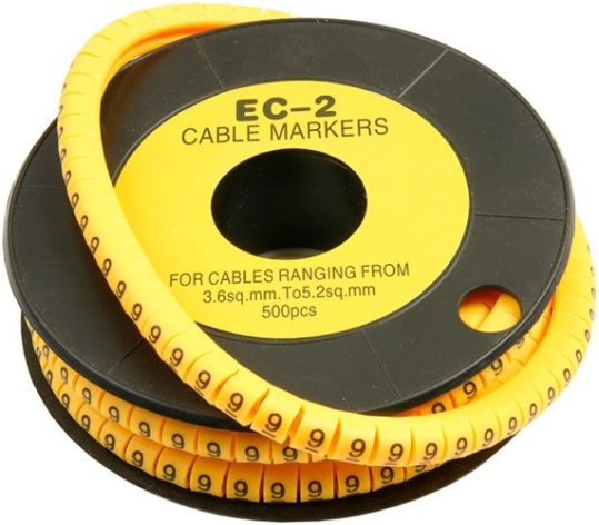 Изображение товара Маркер на кабель Cabeus EC-2-9 для маркировки проводов диаметром 3,6-7,4 мм