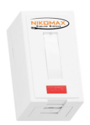фото Компьютерная розетка NikoMax NMC-WO1UD2-FT-ST-WT