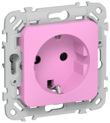 фото Розетка с заземлением  IEK FI-R14-16-1-K99