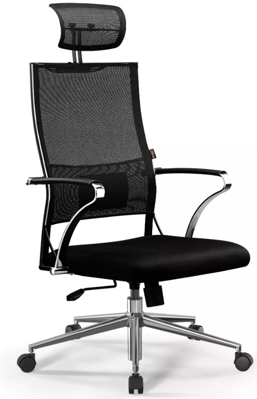 

Кресло Metta Sit Air-180 B2-290K (M09.B23.G18.W01) Z509407793 на колесиках, сетка, 1шт. в комплекте черный/черный, Sit Air-180 B2-290K (M09.B23.G18.W01)