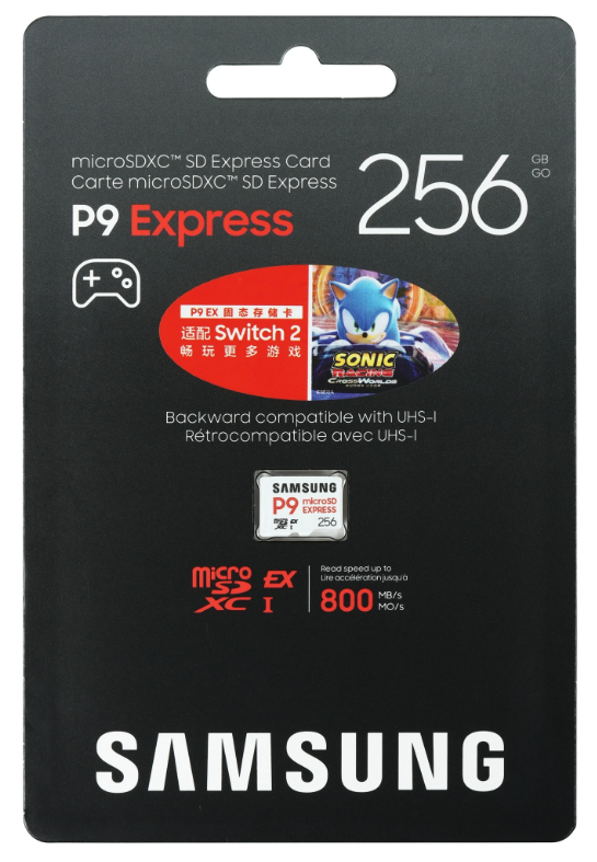 

Карта памяти MicroSDXC 256GB Samsung MB-MK256T/WW SD7.1, Gen3x1 for Nintendo Switch 2, MB-MK256T/WW