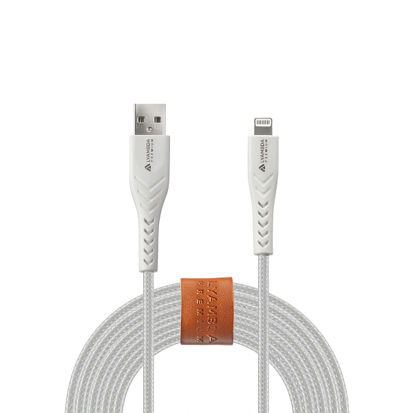 

Кабель интерфейсный Lyambda LALm25-WH MFI, Type-A(m)/Lightning(m), 2,4A, 2,5м, белый, LALm25-WH