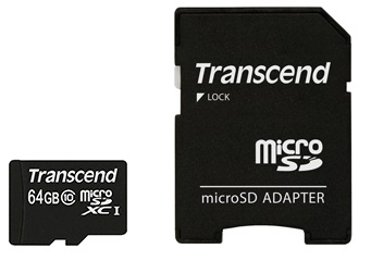 

Карта памяти 64GB Transcend TS64GUSDXC10 microSDXC Class 10 UHS-I (SD adapter), TS64GUSDXC10