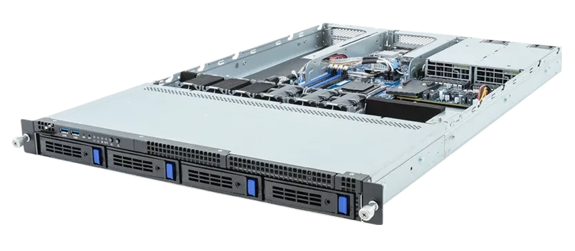 

Серверная платформа 1U GIGABYTE R133-C10-ACA1 (AM5, 4*DDR5, 4*3.5"/2.5" SATA, M.2, PCIe, 550W 80+ Platinum, 2*USB 3.2, Mini-DP), R133-C10-ACA1