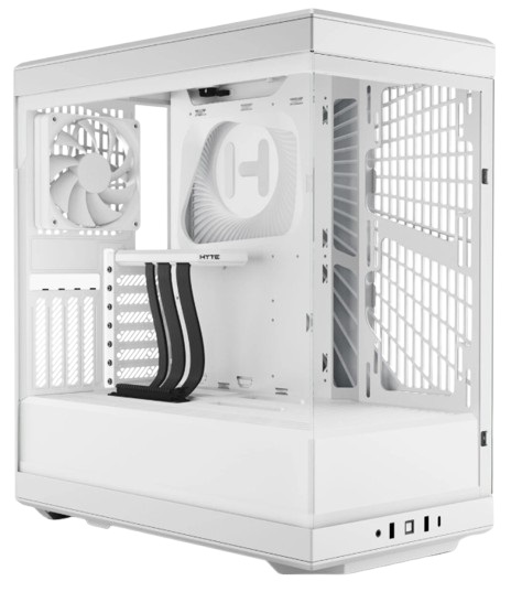 Корпус ATX HYTE Y40 без БП, боковая панель из закалённого стекла, 2*USB 3.2, USB Type-C, белый