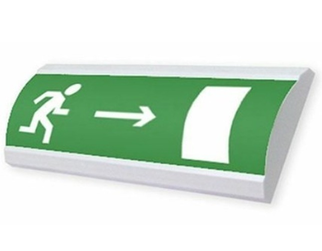 Оповещатель Электротехника и Автоматика ЛЮКС-220-Р "Человек стрелка вправо дверь" охранно-пожарный световой табло с РИП