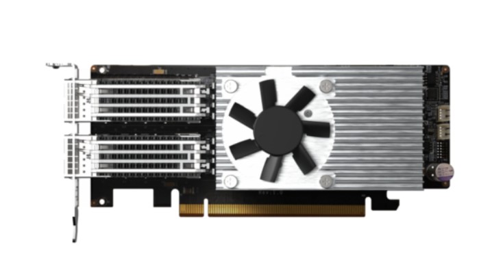 

Сетевая карта QNAP QXG-100G2SF-E810 двухпортовая 100 GbE SFP28, PCIe Gen4 x16, QXG-100G2SF-E810