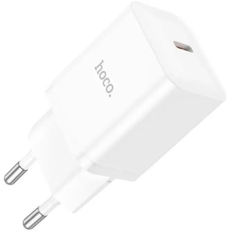 

Зарядное устройство сетевое Hoco N27 20W 3A+2.22A+1.67A (PD+QC+AFC) USB-C универсальное белый, N27