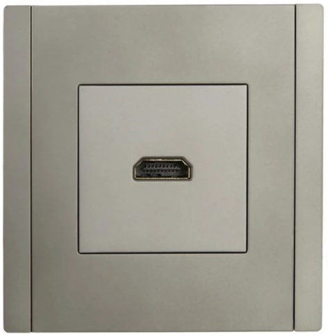 Изображение товара Встраиваемая HDMI розетка IEK FP-H10-K46 для надежных соединений