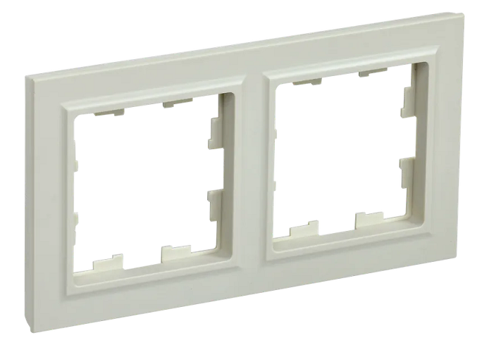 

Рамка IEK BR-M22-K10 2-м BRITE РУ-2-БрКр беж., BR-M22-K10