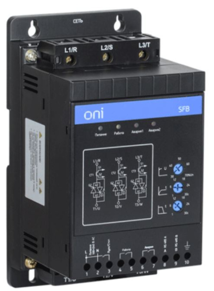 Изображение товара Устройство плавного пуска ONI SFB 33 D55 A 00 5 5 кВт 380В 3ф IP20