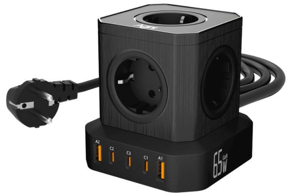 Изображение товара Сетевой фильтр AGNI TP-VE5U5E-C-2m-black