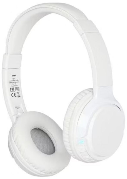 Изображение товара Наушники TFN TFN-HS-BT300WH Беспроводные накладные с 5.3 Bluetooth и регуляцией оголовья