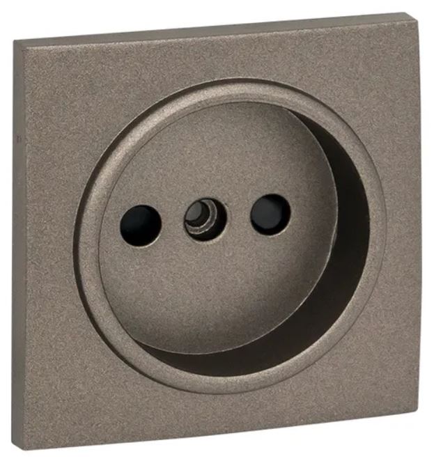 

Накладка розетки без заземления EKF ESR10-L-022-60 Валенсия 10 А графит с защитными шторками, ESR10-L-022-60