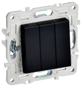 фото Выключатель трехклавишный IEK SK-V30-0-10-K02