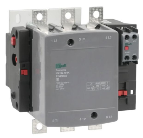 Изображение товара Контактор DEKraft 21943DEK для асинхронных двигателей и освещения