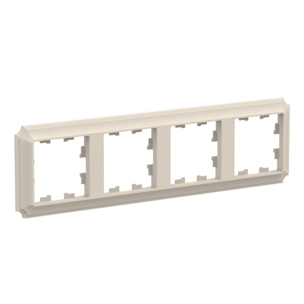 

Рамка четверная Systeme Electric ATN100204 AtlasDesign ANTIQUE универсальная, Бежевый, ATN100204