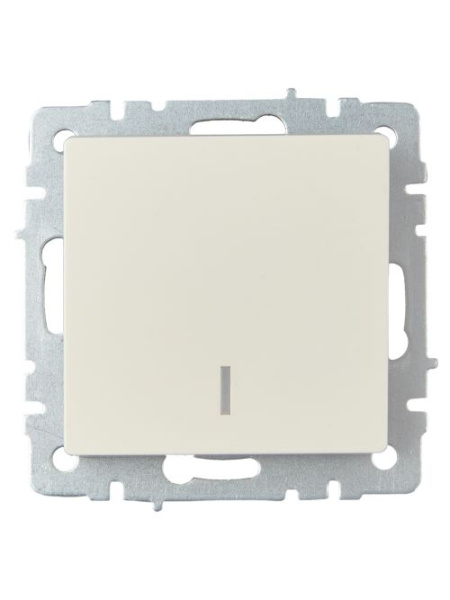 Изображение товара Одноклавишный переключатель IEK BR-V12-1-10-K10 с подсветкой IP20