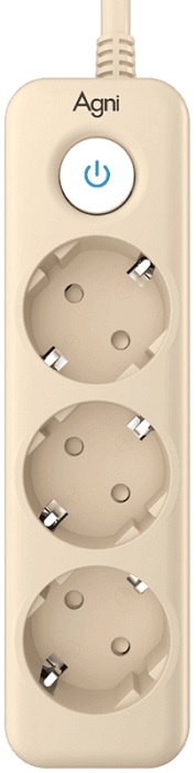 

Сетевой фильтр AGNI TP-FD3E-3m-ivory 3 розетки, 16А, 4000Вт, 220-250В, 3 м, 3x1,5mm2, слоновая кость, TP-FD3E-3m-ivory
