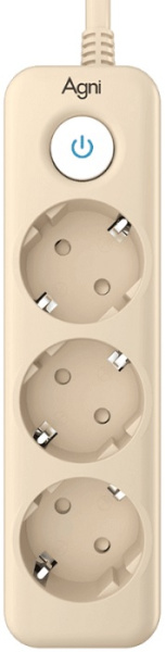 Изображение товара Сетевой фильтр AGNI TP-FD3E-3m-ivory защита электропитания