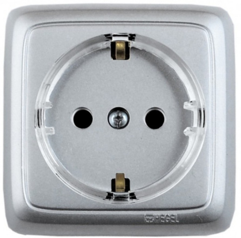 Изображение товара Розетка с заземлением HEGEL РА16-173-06 для безопасного электроснабжения