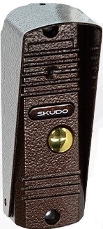 Комплект видеодомофона Skudo SK-KIT-INTERCOM-1 Комплект видеодомофона бронза, антивандальный корпус