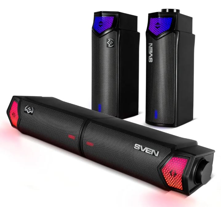

Саундбар Sven SB-G1450 SV-022488 черный (10 Вт, питание USB, BT, подсветка), SB-G1450