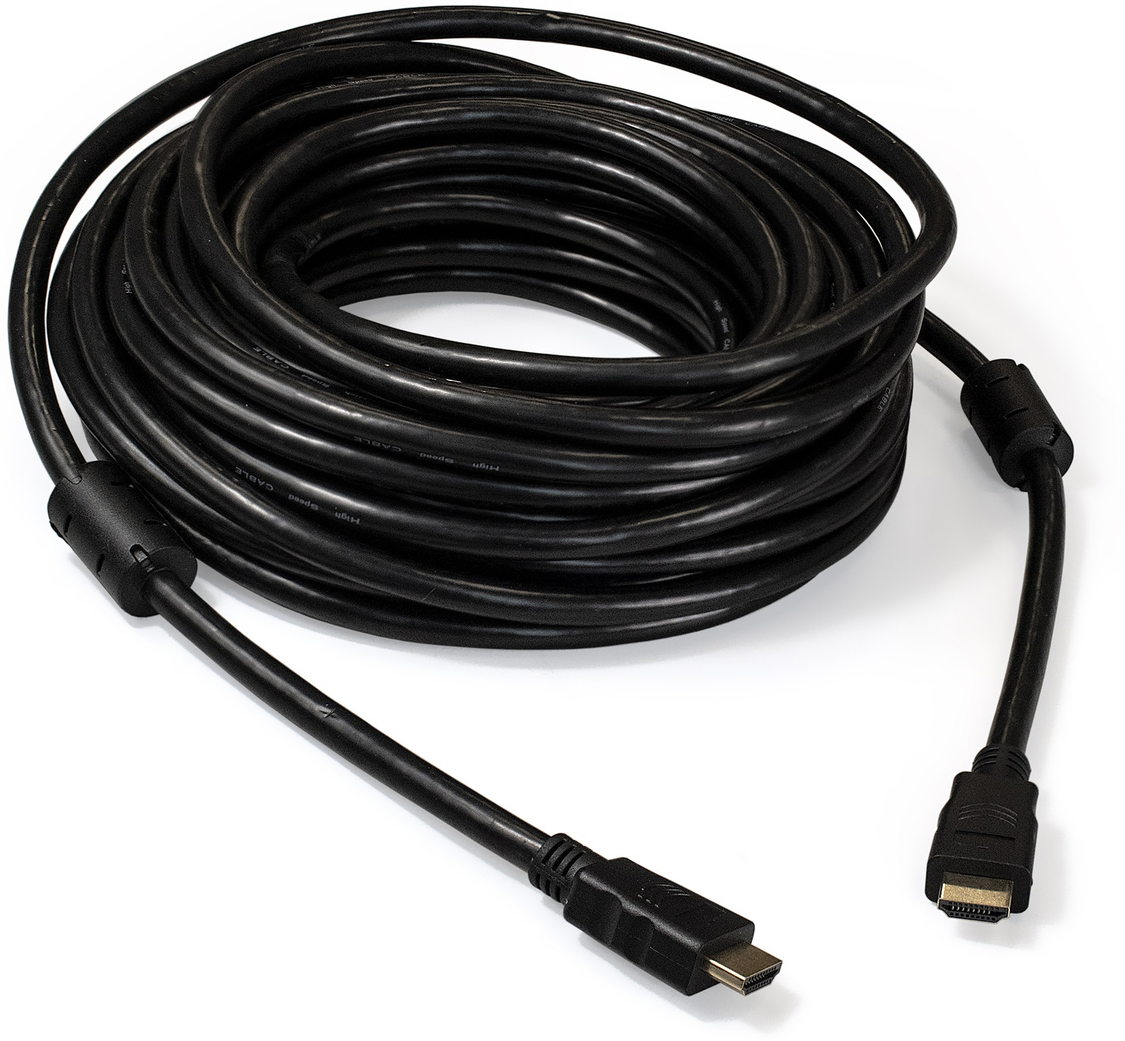 

Кабель HDMI Exegate EX-CC-HDMI2-15.0F EX287727RUS 19M/19M, v2.0, 15м, 4K UHD, Ethernet, ферритовые кольца, позолоченные контакты, EX-CC-HDMI2-15.0F