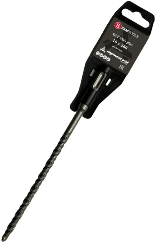 

Бур по бетону ООО САМ SAMC-008116260 SDS-plus 16x260 АРМАТА, SAMC-008116260
