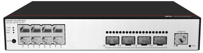 

Коммутатор Huawei 98011986 S5735-L8P4S-A-V2 (8*10/100/1000BASE-T ports, 4*GE SFP ports, PoE+, AC power), 98011986