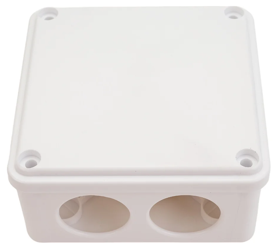 

Коробка распределительная IEK UKO11-100-100-045-K01-44 КМ для о/п 100х100х45мм IP44 6 вв. белая, UKO11-100-100-045-K01-44