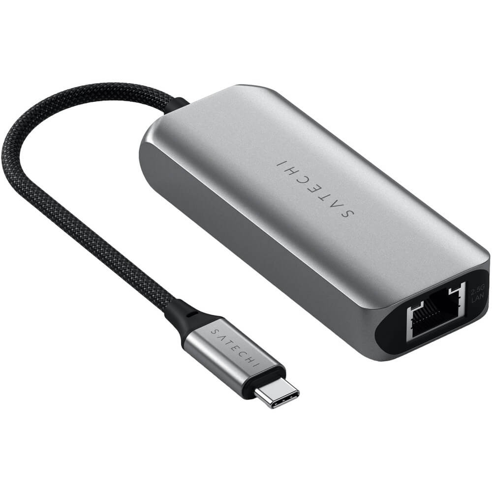 

Док-станция Satechi ST-H3C25EM 4-IN-1 USB-C HUB WITH 2.5 GIGABIT ETHERNET SPACE, ST-H3C25EM